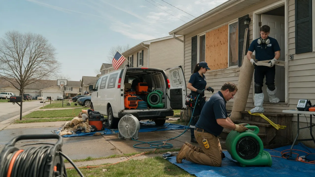 Water Damage Restoration in Gridley, IL near me